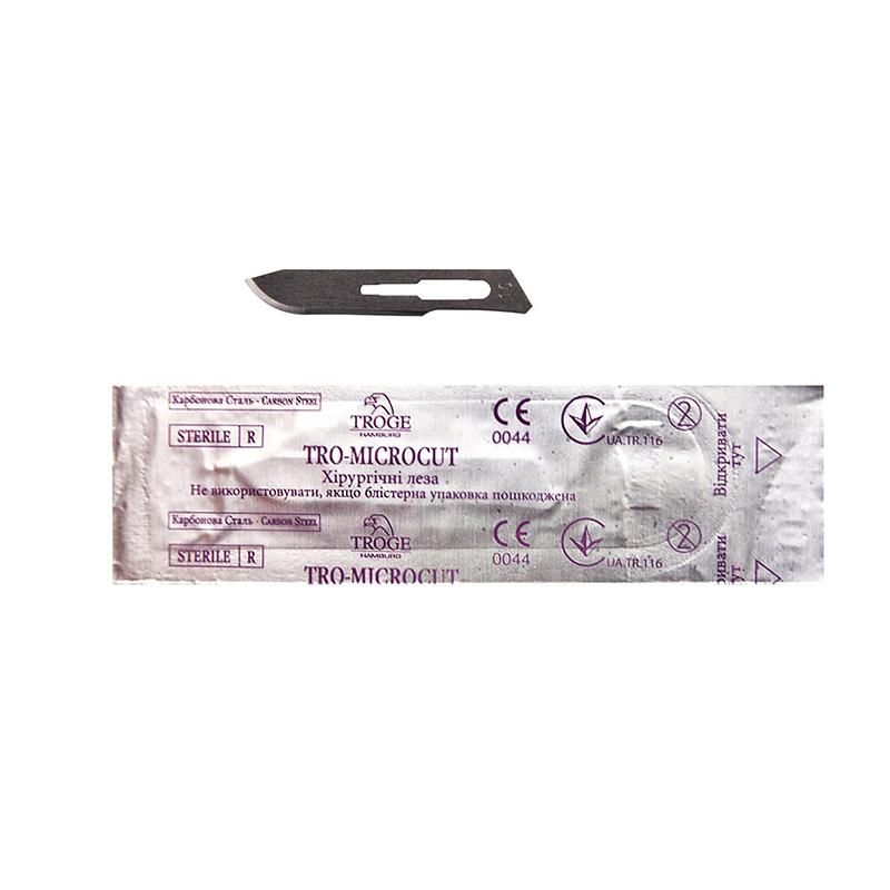 Хірургічні леза Троге, карбонова сталь, №13